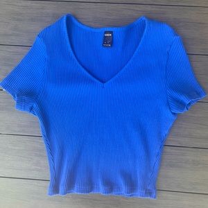 Blue Crop Top